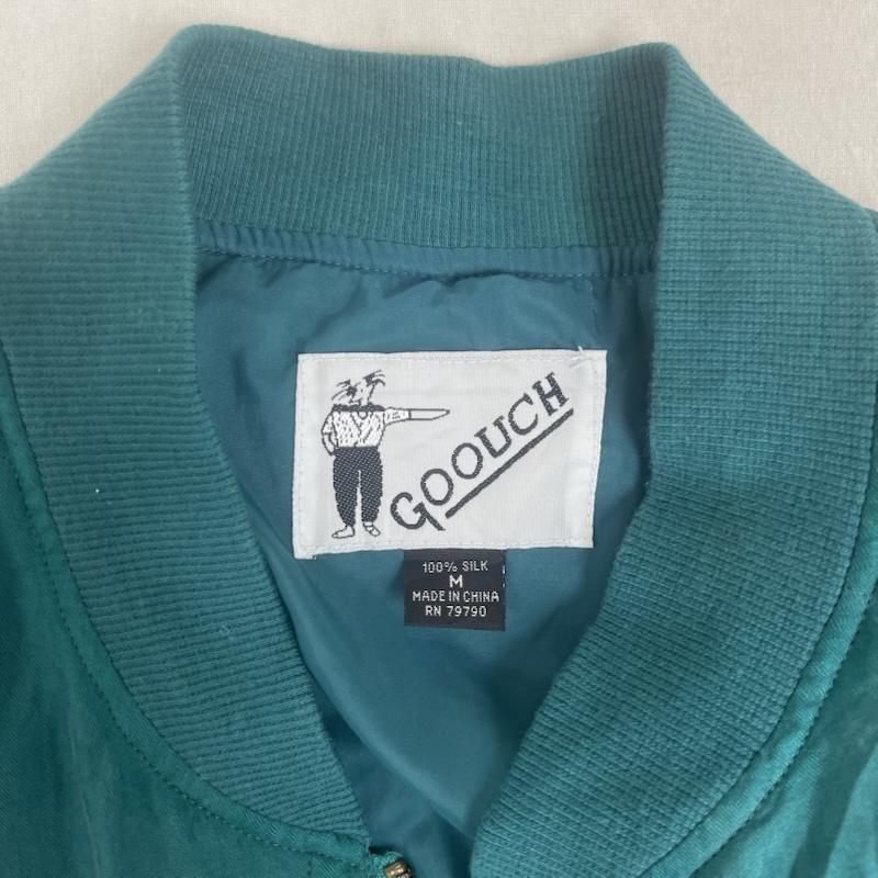 古着 USED ジャケット、上着 ジャンパー、ブルゾン GOOUCH 80s シルク ボンバー ジャケット MA-1 M 緑 / グリーン / green メンズ USED 古着 中古 50154463