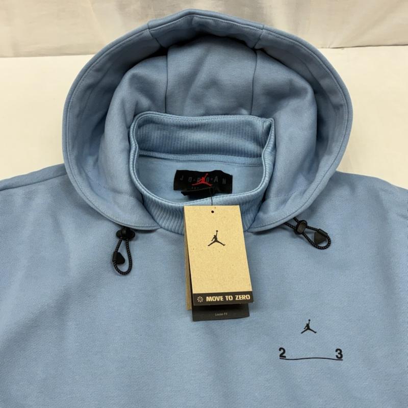ナイキ NIKE パーカー 長袖 JORDAN BRAND ジョーダン 23ss プルオーバー スウェット パーカー フーディー DV7682-427 S ロゴ、文字 水色 / ライトブルー / メンズ USED 古着 中古 50154467