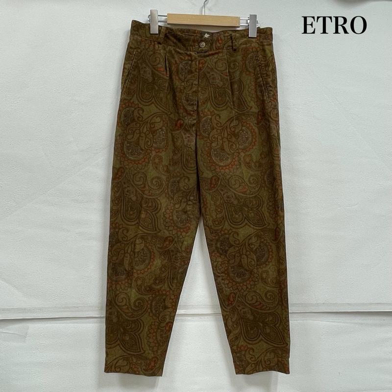 エトロ ETRO パンツ ワークパンツ、ペインターパンツ ペイズリー コーデュロイ パンツ プリント ジップフライ 42 プリント マルチカラー / マルチカラー / multicolor レディース USED 古着 中古 50154474