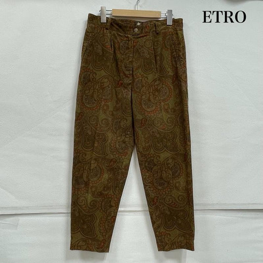 エトロ ETRO パンツ ワークパンツ、ペインターパンツ ペイズリー コーデュロイ パンツ プリント ジップフライ 42 プリント マルチカラー / マルチカラー / multicolor レディース USED 古着 中古 50154474