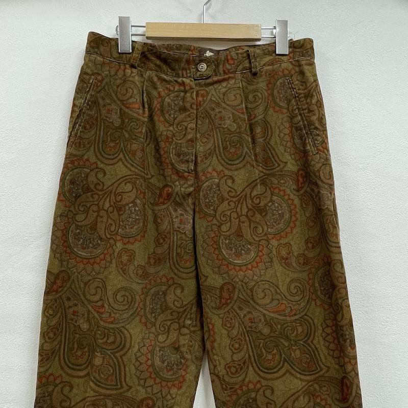 エトロ ETRO パンツ ワークパンツ、ペインターパンツ ペイズリー コーデュロイ パンツ プリント ジップフライ 42 プリント マルチカラー / マルチカラー / multicolor レディース USED 古着 中古 50154474