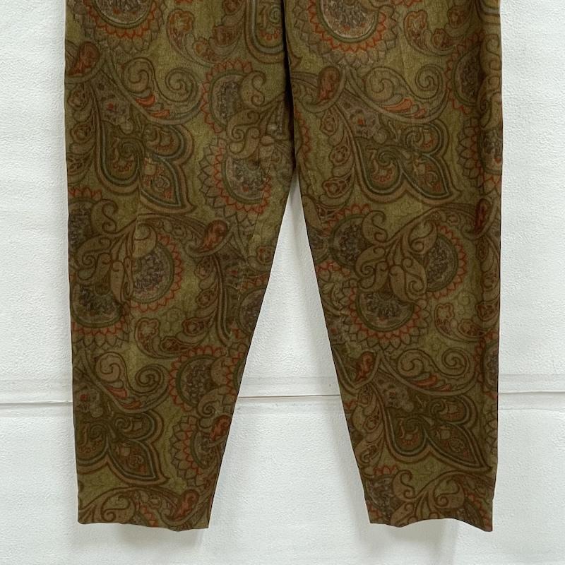エトロ ETRO パンツ ワークパンツ、ペインターパンツ ペイズリー コーデュロイ パンツ プリント ジップフライ 42 プリント マルチカラー / マルチカラー / multicolor レディース USED 古着 中古 50154474