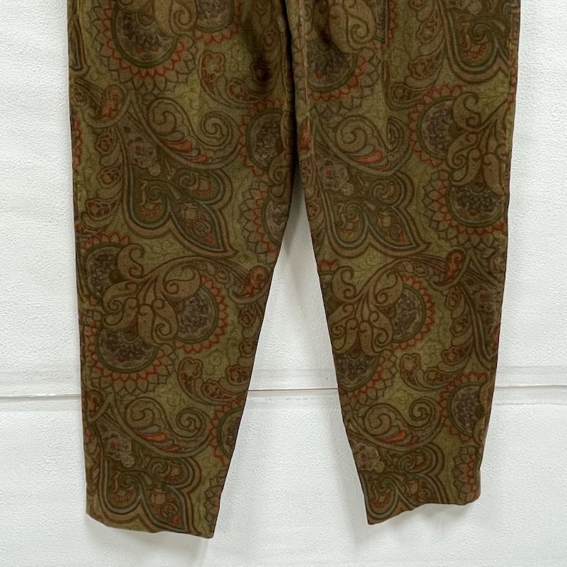 エトロ ETRO パンツ ワークパンツ、ペインターパンツ ペイズリー コーデュロイ パンツ プリント ジップフライ 42 プリント マルチカラー / マルチカラー / multicolor レディース USED 古着 中古 50154474