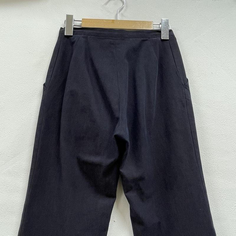 ワイズビスリミ Y s bis LIMI パンツ スラックス サイド スリット パンツ ストレート フレア ジップフライ XS 無地 紺 / ネイビー / navy レディース USED 古着 中古 50154475