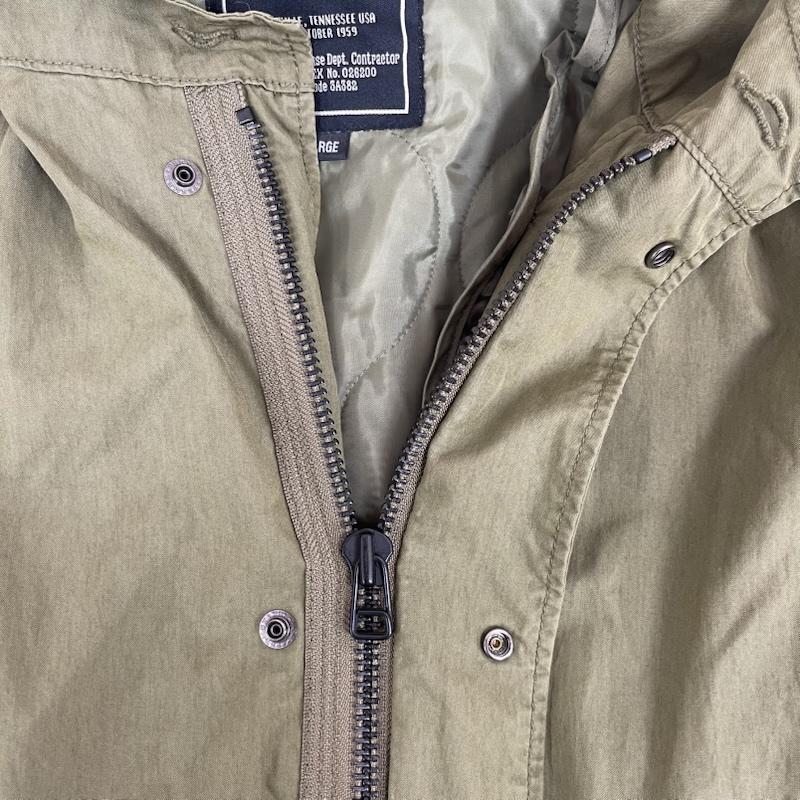 アルファ インダストリー Alpha Industries ジャケット、上着 ジャンパー、ブルゾン M-65 モッズ コート ジップ アップ ジャケット 20520-003 L カーキ / カーキ / khaki メンズ USED 古着 中古 50154476