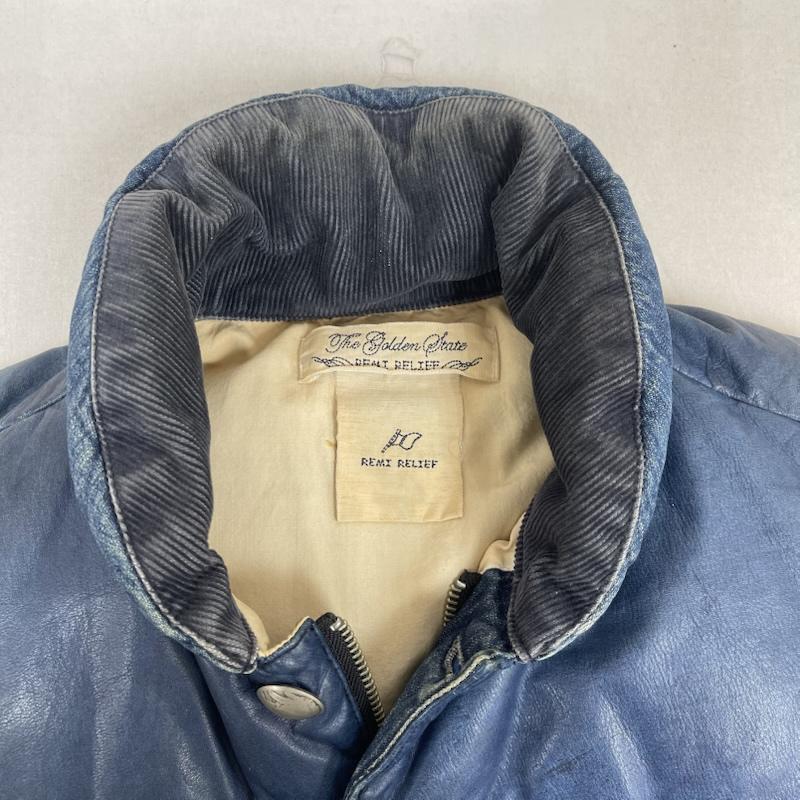 レミ レリーフ REMI RELIEF ジャケット、上着 ダウンベスト BEAMS PLUS 別注 デニム ダウン ベスト S インディゴ / インディゴ / Indigo メンズ USED 古着 中古 50154477