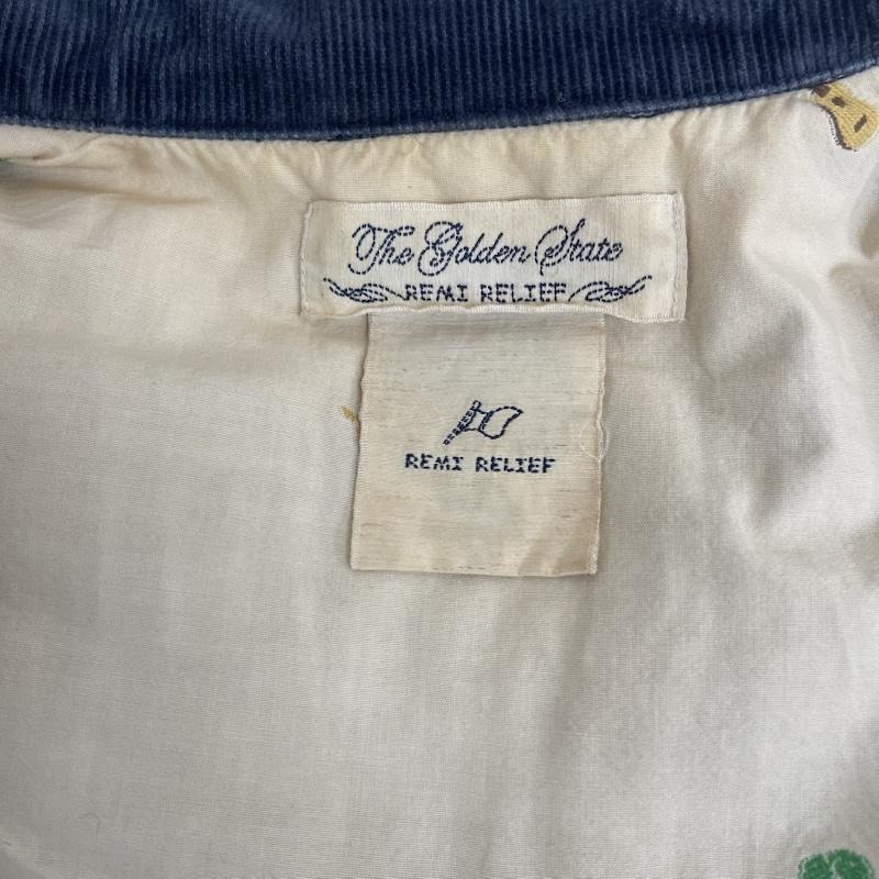 レミ レリーフ REMI RELIEF ジャケット、上着 ダウンベスト BEAMS PLUS 別注 デニム ダウン ベスト S インディゴ / インディゴ / Indigo メンズ USED 古着 中古 50154477