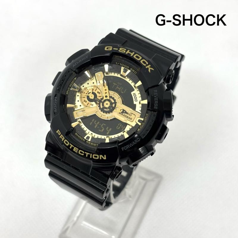 ジーショック G-SHOCK 腕時計 デジタル カシオ CASIO G-SHOCK ジーショック Black Gold Series ブラック ゴールドシリーズ GA-110GB-1AJF - メンズ USED 古着 中古 50154487