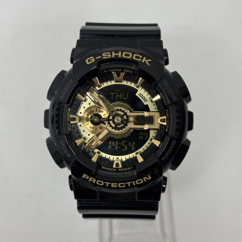 ジーショック G-SHOCK 腕時計 デジタル カシオ CASIO G-SHOCK ジーショック Black Gold Series ブラック ゴールドシリーズ GA-110GB-1AJF - メンズ USED 古着 中古 50154487