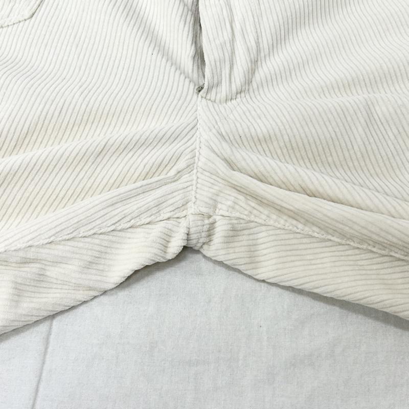 フォーティーファイブアールピーエム 45RPM ボトムス ボトムス 45 DASH コーデュロイ ワークパンツ コットンパンツ ホワイト サイズ34 34インチ 無地 白 / ホワイト / white メンズ USED 古着 中古 50154488