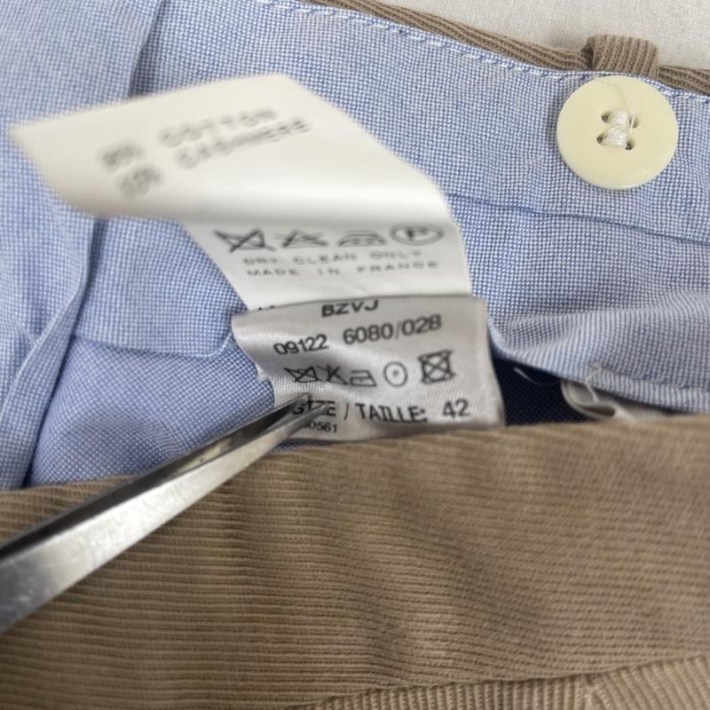 ベルナルド ザンス BERNARD ZINS パンツ ワークパンツ、ペインターパンツ SPENDER コットン ワイド スラックス パンツ 05282576 42 ベージュ / ベージュ / beige メンズ USED 古着 中古 50154492
