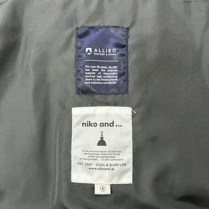 ニコアンド niko and... ジャケット、上着 ダウンジャケット ALLIED ダウンジャケット navy L L 無地 紺 / ネイビー / navy レディース USED 古着 中古 50154494