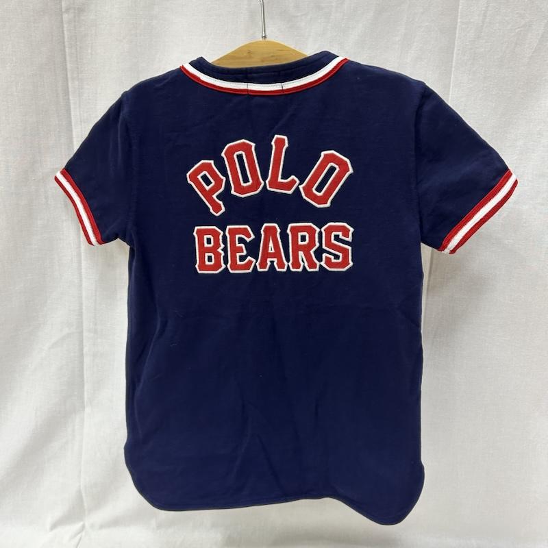 ポロラルフローレン POLO RALPH LAUREN シャツ、ブラウス 半袖 POLO BEAR 刺繍ベースボールシャツ SIZE:6 navy - 刺繍 紺 / ネイビー / navy ボーイズ USED 古着 中古 50154497