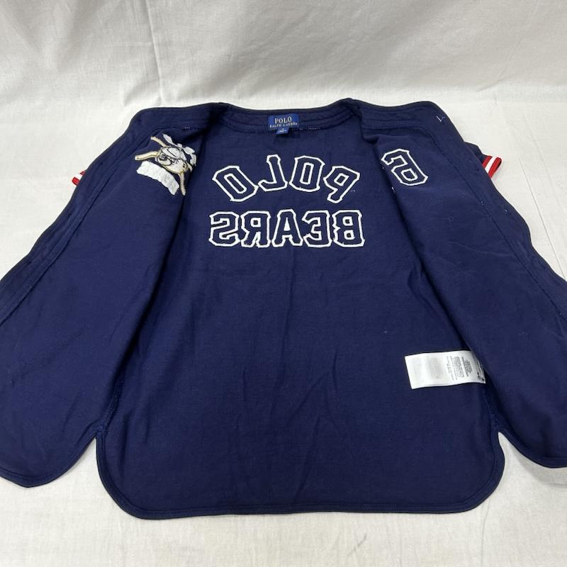 ポロラルフローレン POLO RALPH LAUREN シャツ、ブラウス 半袖 POLO BEAR 刺繍ベースボールシャツ SIZE:6 navy - 刺繍 紺 / ネイビー / navy ボーイズ USED 古着 中古 50154497