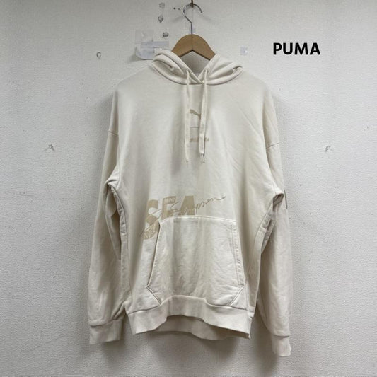 プーマ PUMA パーカー 長袖 WIND AND SEA コットン ロゴ プリント パーカー 530632-01 S ベージュ / ベージュ / beige メンズ USED 古着 中古 50154575