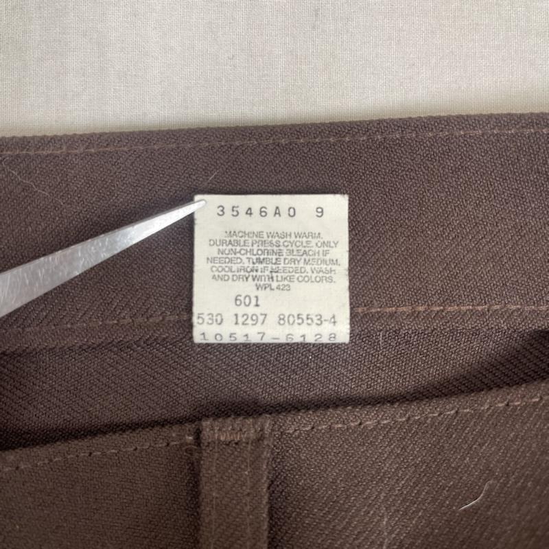 リーバイス Levi s パンツ ワークパンツ、ペインターパンツ 90s USA製 10517-6128 STA-PREST スタプレスト ブーツカット スラックス パンツ 35インチ 茶 / ブラウン / brown メンズ USED 古着 中古 50154584