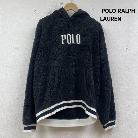 ポロラルフローレン POLO RALPH LAUREN パーカー 長袖 ボア フリース プルオーバー パーカー 黒 / ブラック / black メンズ USED 古着 中古 50154585