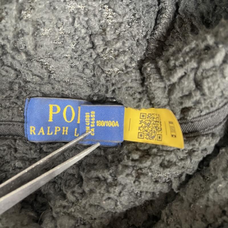 ポロラルフローレン POLO RALPH LAUREN パーカー 長袖 ボア フリース プルオーバー パーカー 黒 / ブラック / black メンズ USED 古着 中古 50154585