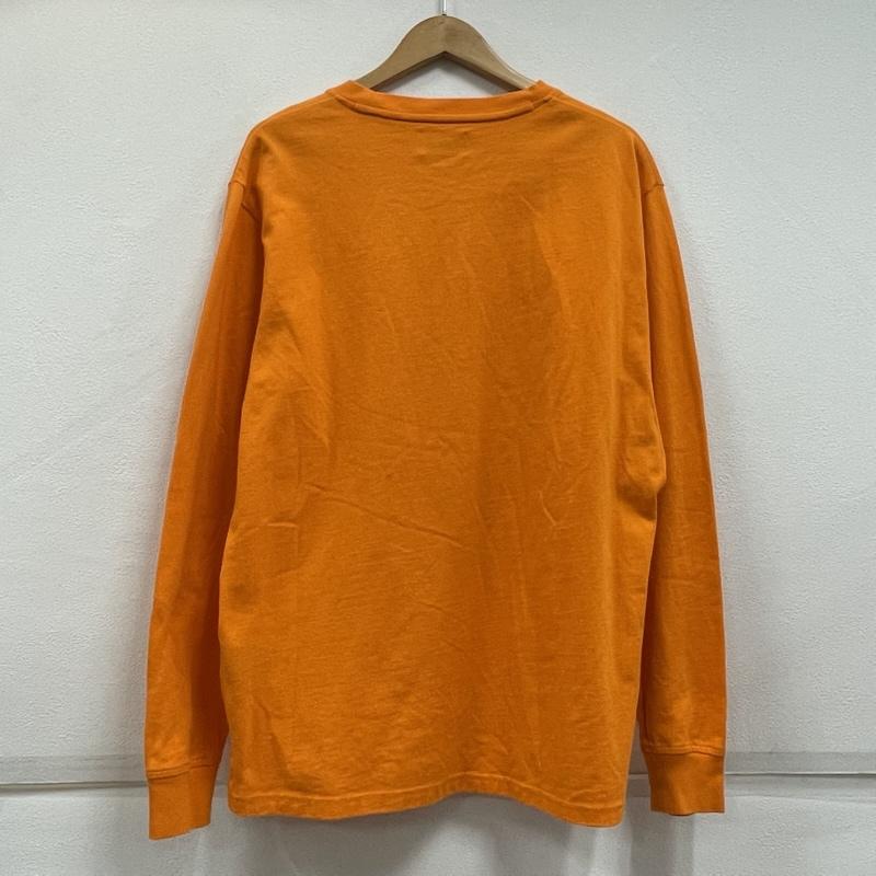 キス KITH Tシャツ 長袖 ハロウィン 限定 ロゴ プリント ロンT 長袖 ロングスリーブ M ワンポイント X ロゴ、文字 X プリント 橙 / オレンジ / orange X 黒 / ブラック / black メンズ USED 古着 中古 50154593