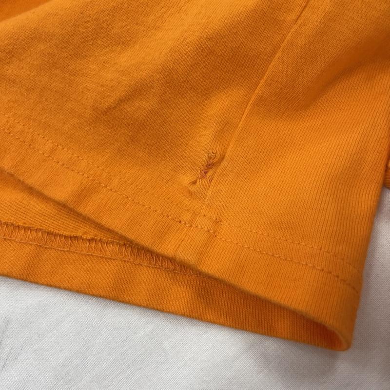 キス KITH Tシャツ 長袖 ハロウィン 限定 ロゴ プリント ロンT 長袖 ロングスリーブ M ワンポイント X ロゴ、文字 X プリント 橙 / オレンジ / orange X 黒 / ブラック / black メンズ USED 古着 中古 50154593
