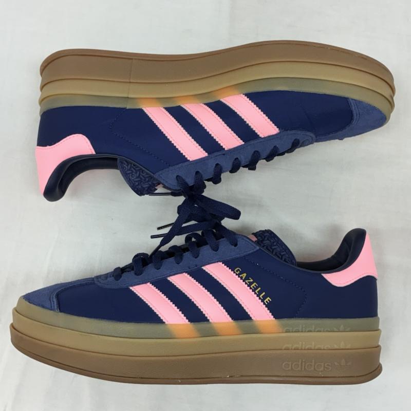 アディダスオリジナルス adidas originals スニーカー スニーカー ウィメンズ Gazelle Bold ガゼル ボールド IG4390 ローカット スニーカー 27.5cm ロゴ、文字 紺 / ネイビー / navy X 桃 / ピンク / pink X 金 / ゴールド / gold color メンズ USED 古着 中古 50154598
