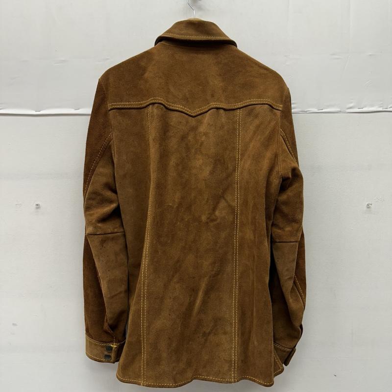 パイオニアウエアー PIONEERWEAR ジャケット、上着 レザージャケット 60s 70s USA製 スエード レザー ウエスタン ジャケット 38 茶 / ブラウン / brown メンズ USED 古着 中古 50154601
