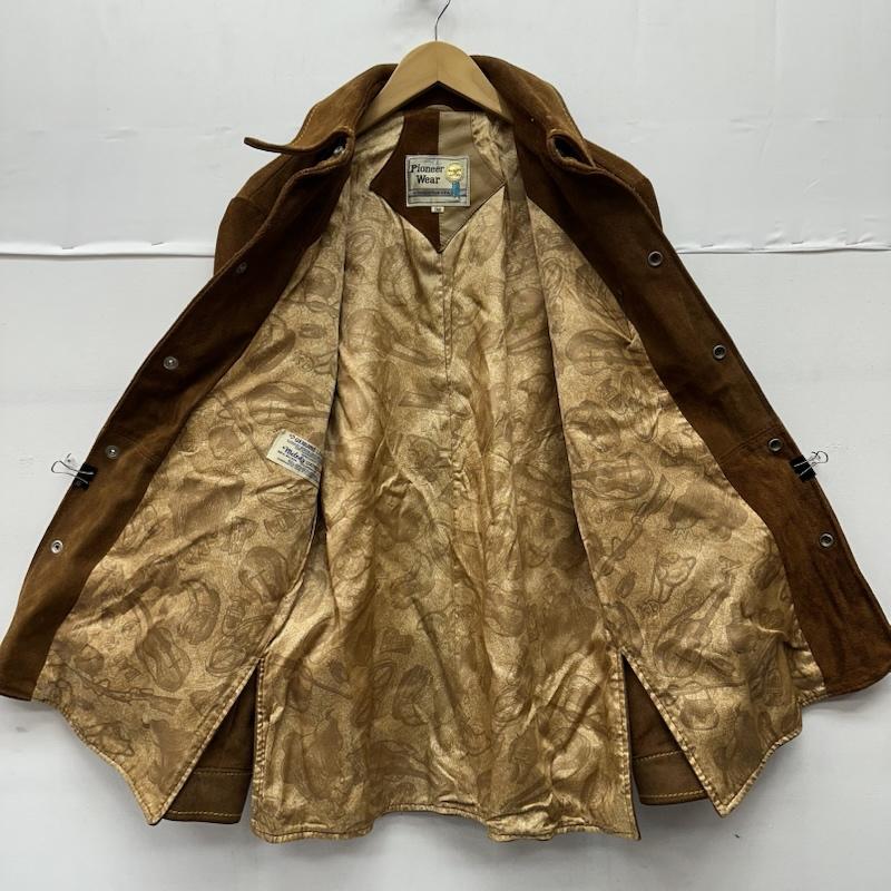 パイオニアウエアー PIONEERWEAR ジャケット、上着 レザージャケット 60s 70s USA製 スエード レザー ウエスタン ジャケット 38 茶 / ブラウン / brown メンズ USED 古着 中古 50154601