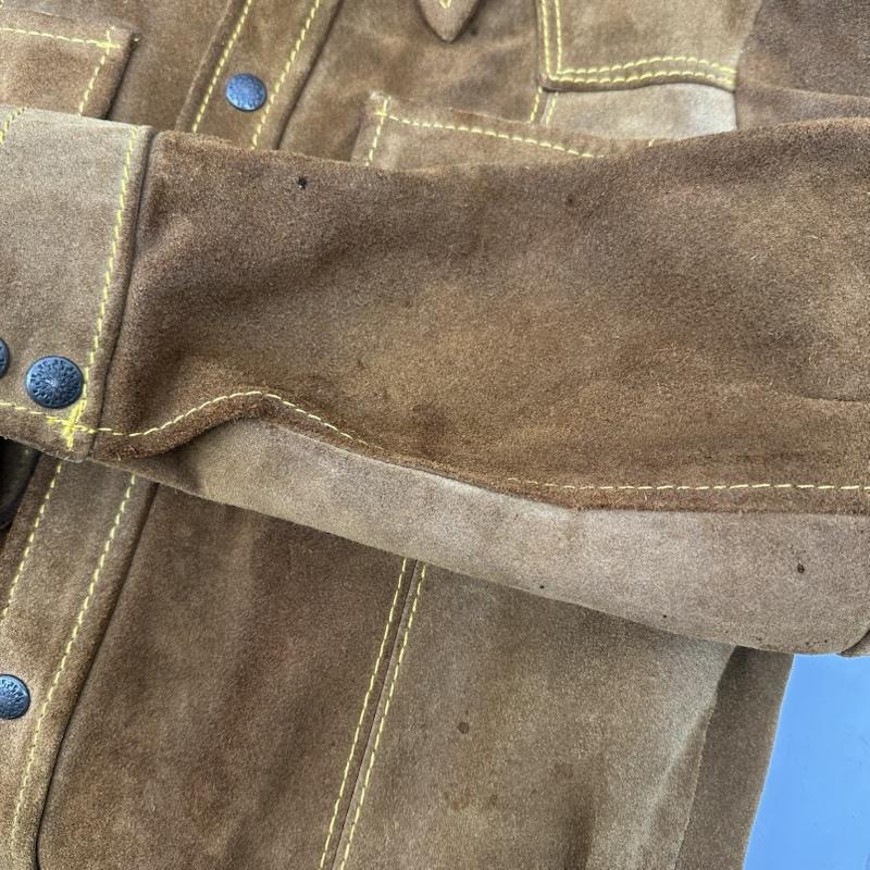 パイオニアウエアー PIONEERWEAR ジャケット、上着 レザージャケット 60s 70s USA製 スエード レザー ウエスタン ジャケット 38 茶 / ブラウン / brown メンズ USED 古着 中古 50154601