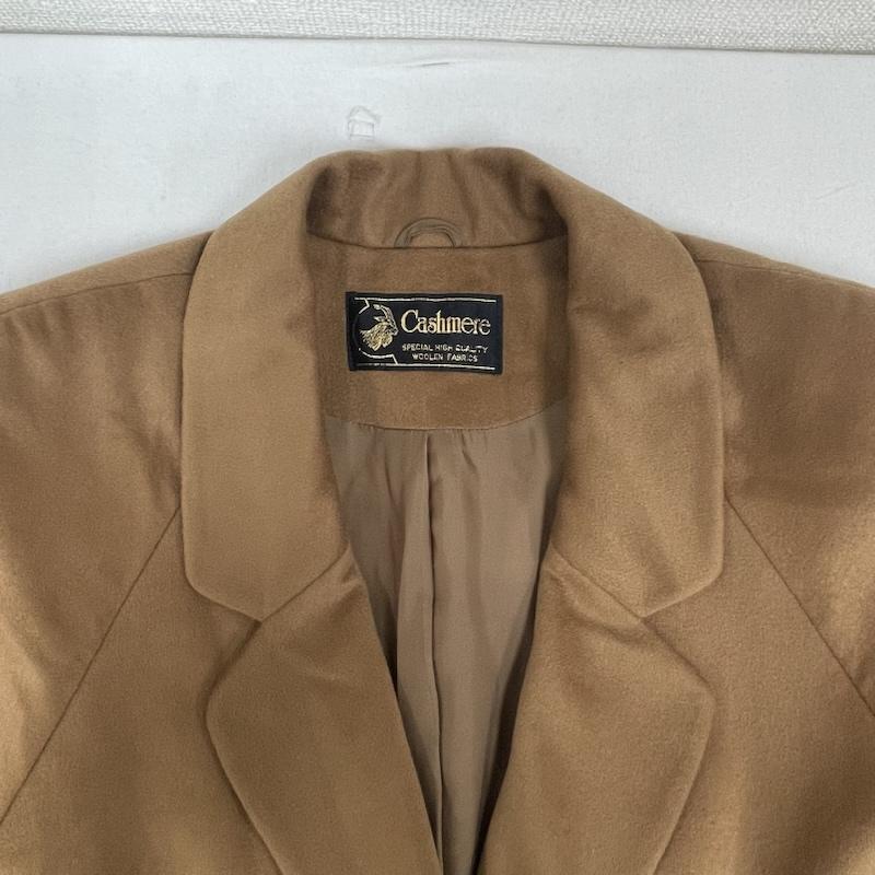 古着 USED コート 毛皮、ファー チェスター ロング コート カシミヤ 100% jwca 03-3866-1299 茶 / ブラウン / brown メンズ USED 古着 中古 50154602