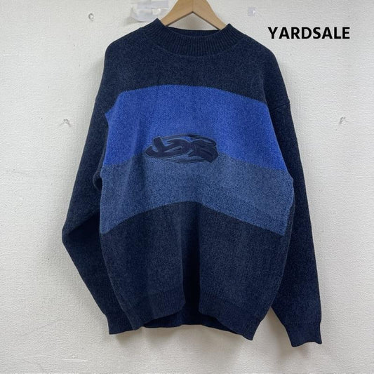 古着 USED ニット、セーター 長袖 YARDSALE MOCKNECK KNIT Tri Chenille スウエット ニット M 青 / ブルー / blue メンズ USED 古着 中古 50154614