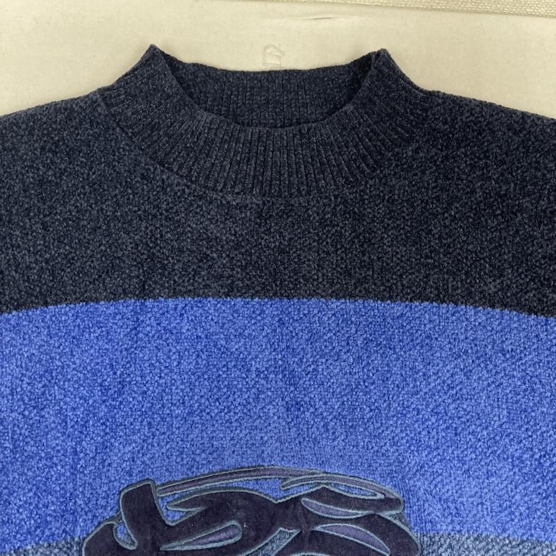古着 USED ニット、セーター 長袖 YARDSALE MOCKNECK KNIT Tri Chenille スウエット ニット M 青 / ブルー / blue メンズ USED 古着 中古 50154614