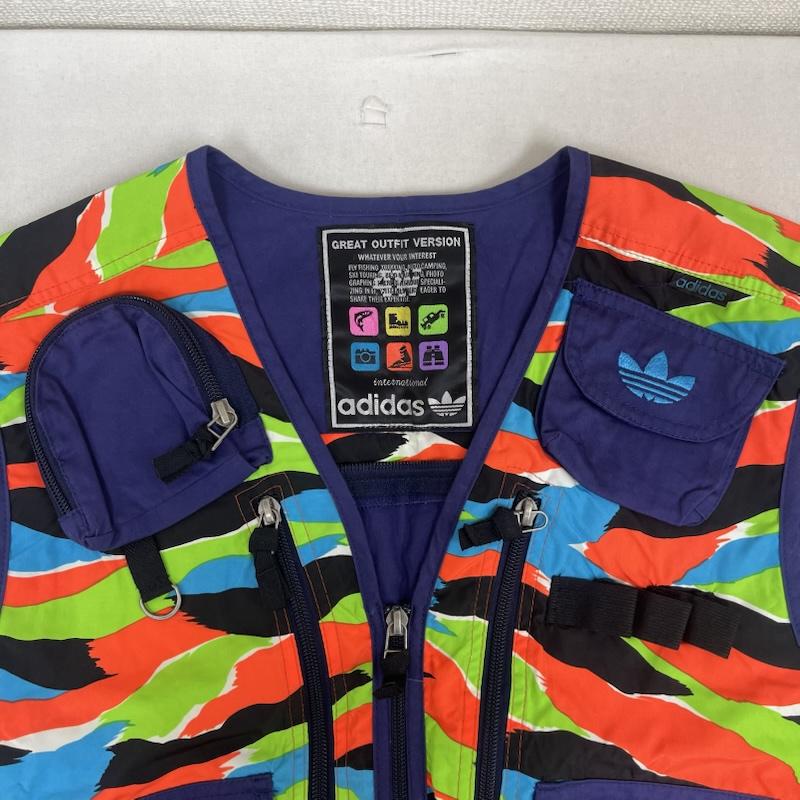 アディダス adidas ベスト ベスト Great Outfit Version アドベンチャー フィッシング ハンティング ベスト M 紫 / パープル / purple メンズ USED 古着 中古 50154646