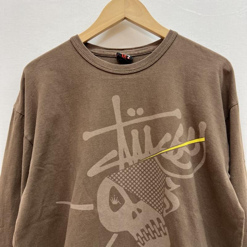 ステューシー STUSSY Tシャツ 長袖 00s スカル ロゴ 長袖 Tシャツ ロンT M 茶 / ブラウン / brown メンズ USED 古着 中古 50154652