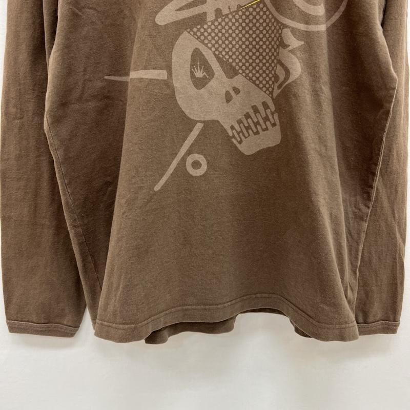 ステューシー STUSSY Tシャツ 長袖 00s スカル ロゴ 長袖 Tシャツ ロンT M 茶 / ブラウン / brown メンズ USED 古着 中古 50154652