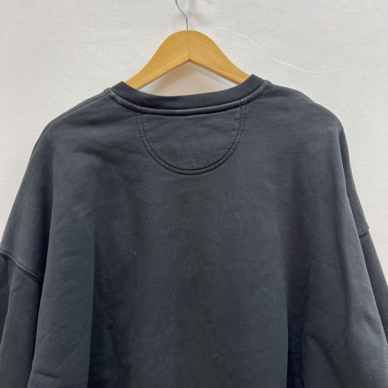 ステューシー STUSSY トレーナー 長袖 22AW RELAXED ロゴ 刺繍 クルーネック スウェット M 黒 / ブラック / black メンズ USED 古着 中古 50154653