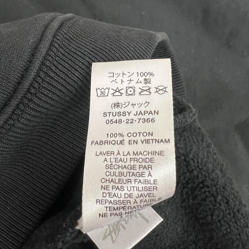 ステューシー STUSSY トレーナー 長袖 22AW RELAXED ロゴ 刺繍 クルーネック スウェット M 黒 / ブラック / black メンズ USED 古着 中古 50154653