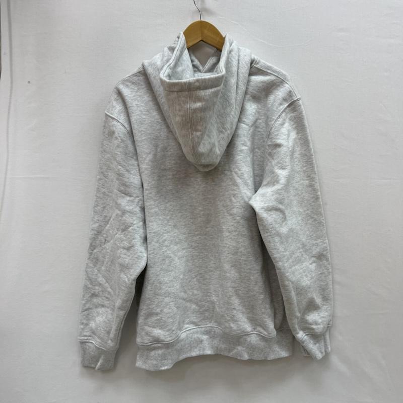 ステューシー STUSSY パーカー 長袖 折れクラウン ロゴ プルオーバー スウェット パーカー M 灰 / グレー / gray メンズ USED 古着 中古 50154655