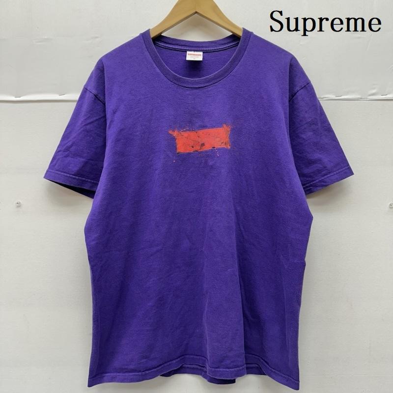 シュプリーム Supreme Tシャツ 半袖 22SS Ralph Steadman Box Logo Tee ロゴ プリント Tシャツ M 紫 / パープル / purple メンズ USED 古着 中古 50154662