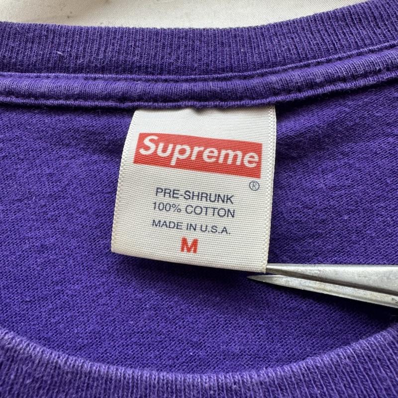 シュプリーム Supreme Tシャツ 半袖 22SS Ralph Steadman Box Logo Tee ロゴ プリント Tシャツ M 紫 / パープル / purple メンズ USED 古着 中古 50154662