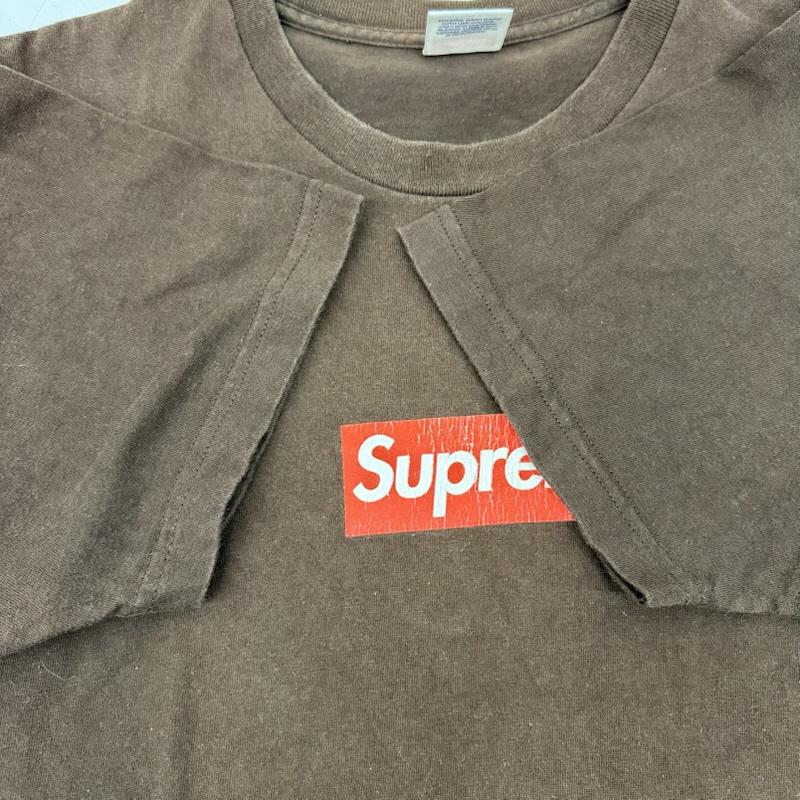 シュプリーム Supreme Tシャツ 半袖 14SS 20th Anniversary Box Logo 20周年 ロゴ プリント Tシャツ M 茶 / ブラウン / brown メンズ USED 古着 中古 50154663