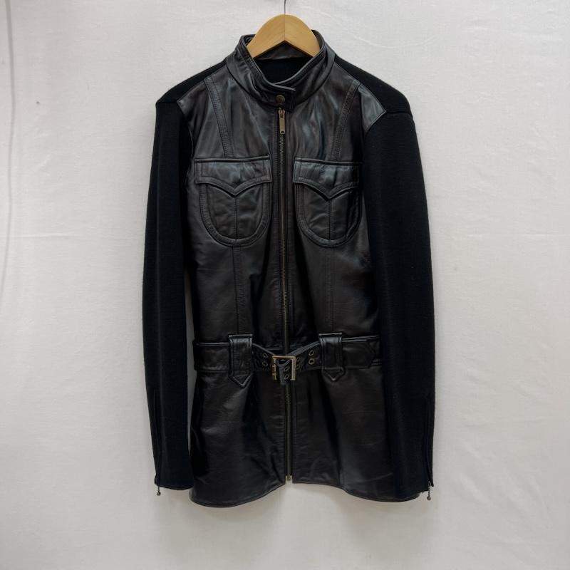 ヒステリックグラマー HYSTERIC GLAMOUR ジャケット、上着 レザージャケット 00s ニット切替 レザージャケット y2k FREE 黒 / ブラック / black レディース USED 古着 中古 50154666