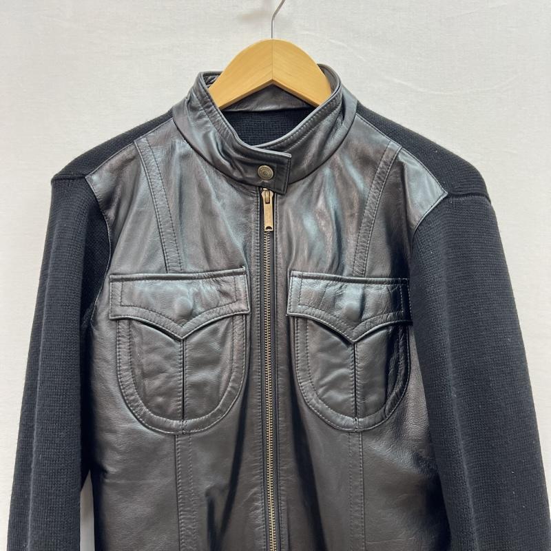 ヒステリックグラマー HYSTERIC GLAMOUR ジャケット、上着 レザージャケット 00s ニット切替 レザージャケット y2k FREE 黒 / ブラック / black レディース USED 古着 中古 50154666