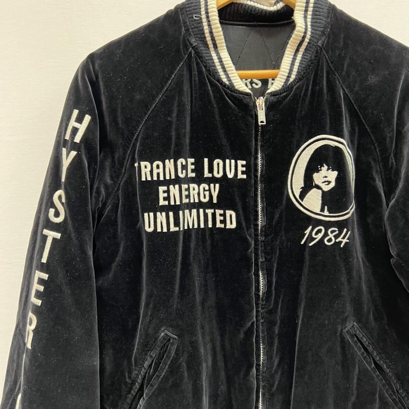 ヒステリックグラマー HYSTERIC GLAMOUR ジャケット、上着 ジャンパー、ブルゾン 別珍 サテン リバーシブル スカジャン ガール スカル ベトナム FREE 黒 / ブラック / black レディース USED 古着 中古 50154667
