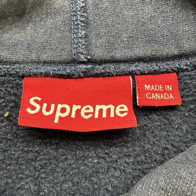シュプリーム Supreme パーカー 長袖 Box Logo Hooded Sweat ロゴ 刺繡 パーカー S 紺 / ネイビー / navy メンズ USED 古着 中古 50154668
