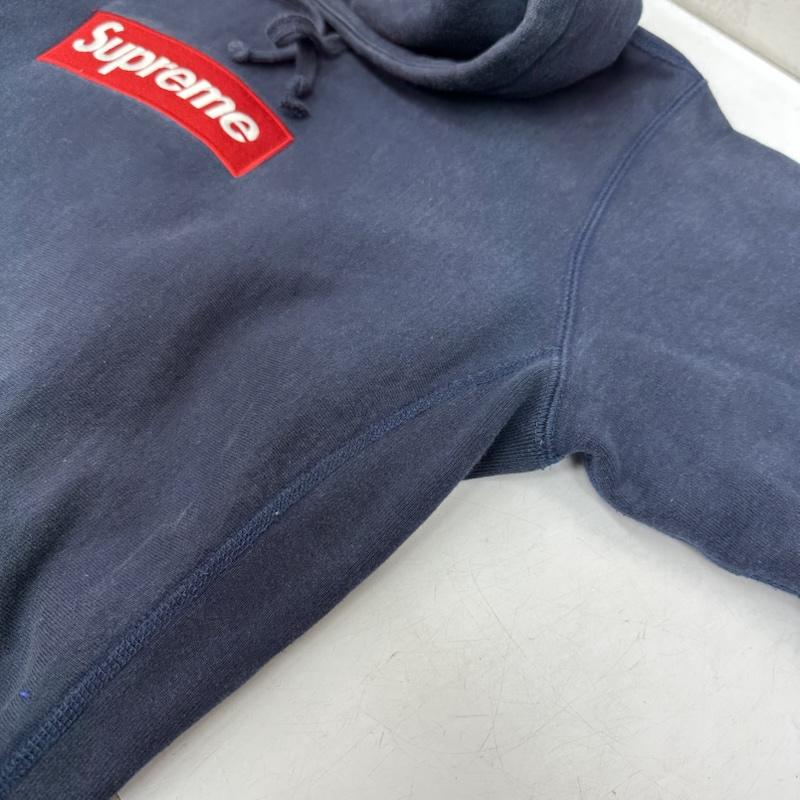 シュプリーム Supreme パーカー 長袖 Box Logo Hooded Sweat ロゴ 刺繡 パーカー S 紺 / ネイビー / navy メンズ USED 古着 中古 50154668