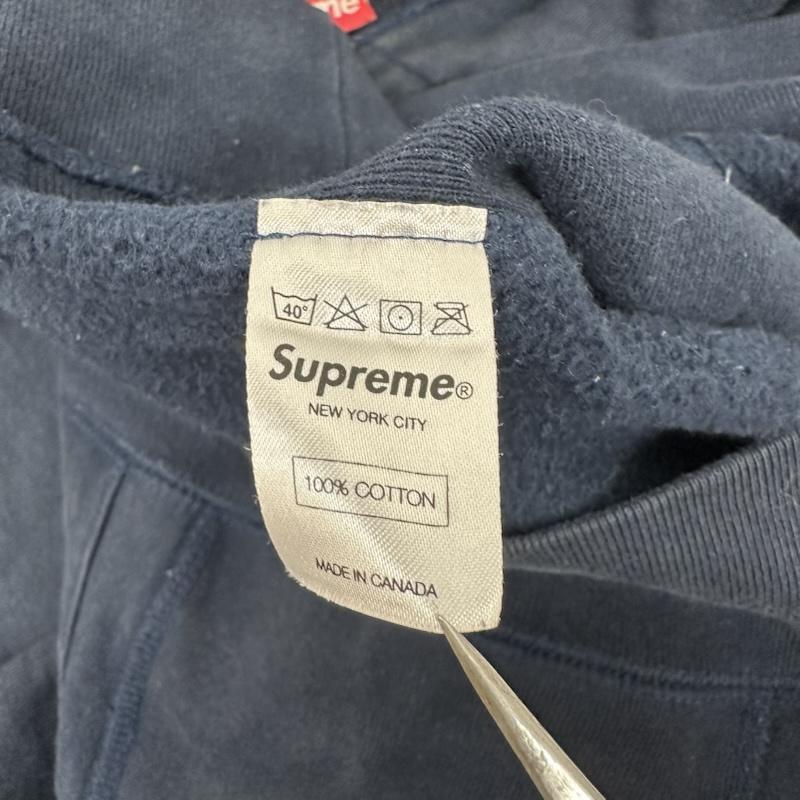 シュプリーム Supreme パーカー 長袖 Box Logo Hooded Sweat ロゴ 刺繡 パーカー S 紺 / ネイビー / navy メンズ USED 古着 中古 50154668