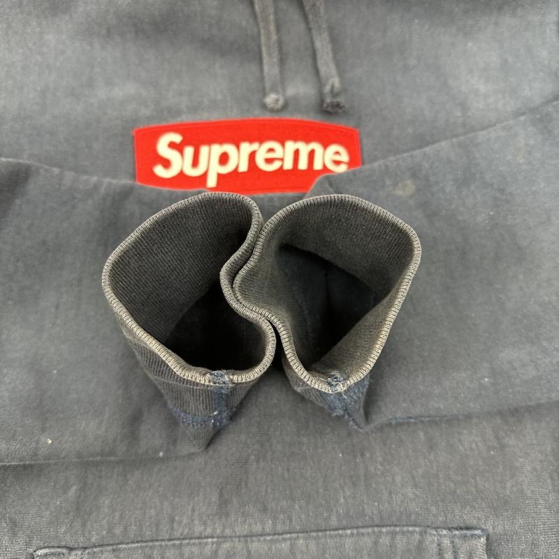 シュプリーム Supreme パーカー 長袖 Box Logo Hooded Sweat ロゴ 刺繡 パーカー S 紺 / ネイビー / navy メンズ USED 古着 中古 50154668