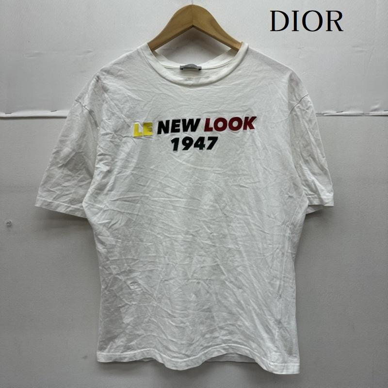 ディオール DIOR Tシャツ 半袖 LE NEW LOCK 1947 フロント ロゴ プリント 半袖 Tシャツ 863J621K8112 XS 白 / ホワイト / white メンズ USED 古着 中古 50154670