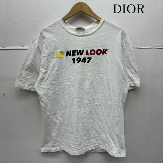 ディオール DIOR Tシャツ 半袖 LE NEW LOCK 1947 フロント ロゴ プリント 半袖 Tシャツ 863J621K8112 XS 白 / ホワイト / white メンズ USED 古着 中古 50154670