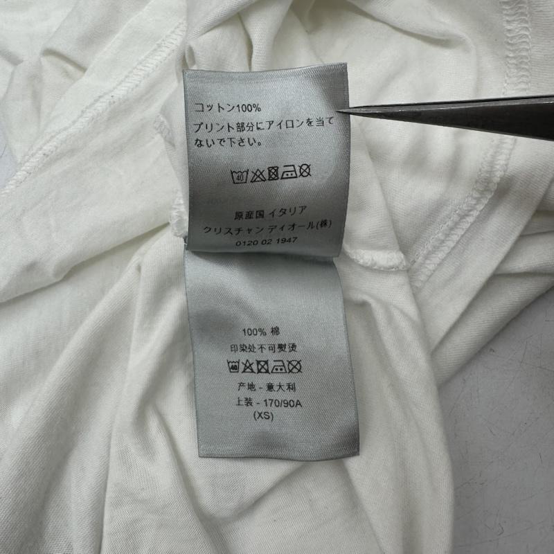 ディオール DIOR Tシャツ 半袖 LE NEW LOCK 1947 フロント ロゴ プリント 半袖 Tシャツ 863J621K8112 XS 白 / ホワイト / white メンズ USED 古着 中古 50154670